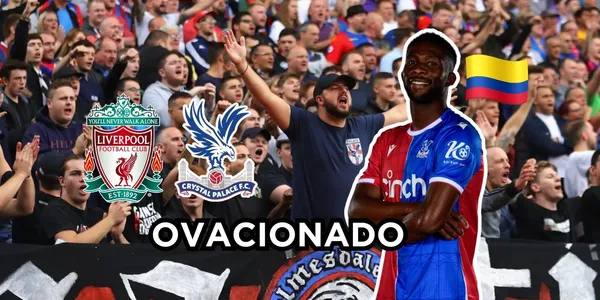 El colombiano Jefferson Lerma con una destacada participación en el partido Liverpool Vs Crystal Palace.