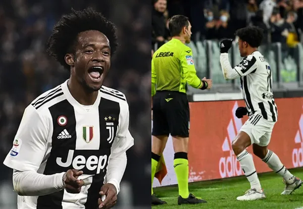 El colombiano Juan Guillermo Cuadrado con la Juventus celebra a lo grande cuando hace gol, es un espectáculo y los hinchas están atentos a darle su opinión.