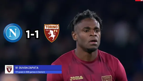 El colombiano jugó los 90 minutos en el empate 1-1 por Serie A. FOTO: ESPN