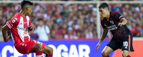 El colombiano jugó solo 45 minutos en la derrota de River ante Unión de Santa Fe.