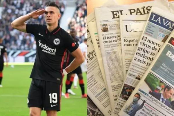 El colombiano le dio la ventaja al club alemán ante West Ham en el partido que se disputa en la Europa League.