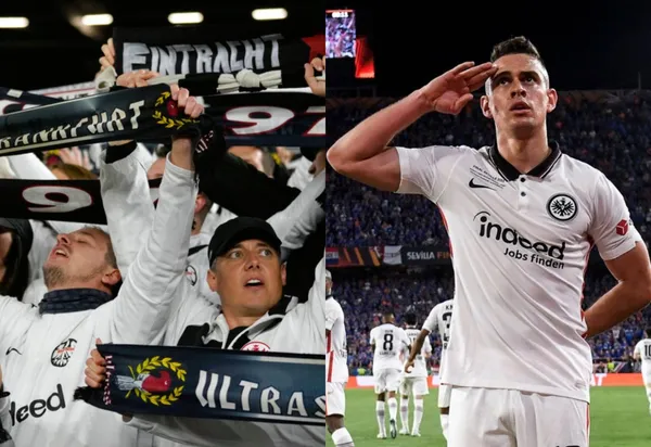El colombiano les devolvió la esperanza a los hinchas del Eintracht Frankfurt en la final de la Europa League.