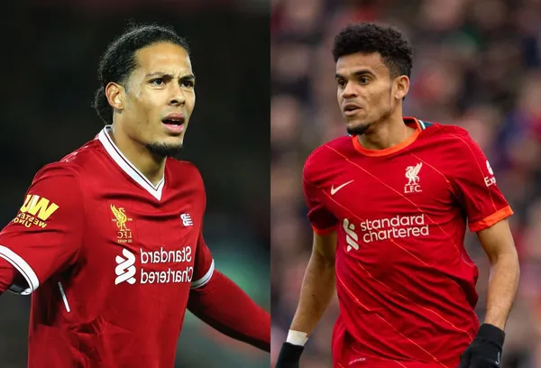 El colombiano Luis Díaz hizo su debut oficial con el Liverpool y su compañero Virgil van Dijk reaccionó al hecho.
