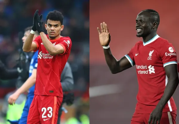 El colombiano Luis Díaz le mostró su apoyo a Sadio Mané en un fallo garrafal del senegalés.