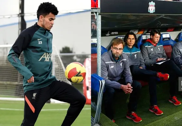 El colombiano Luis Díaz se quedó en el banco de suplentes del Liverpool y se lo tomó con tranquilidad, aunque en Colombia sus paisanos estuvieron un poco acalorados por el hecho.