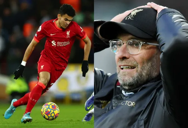 El colombiano Luis Díaz tuvo un jugada sobre el final del partido que hubiese sido clave para el Liverpool en la Champions League.