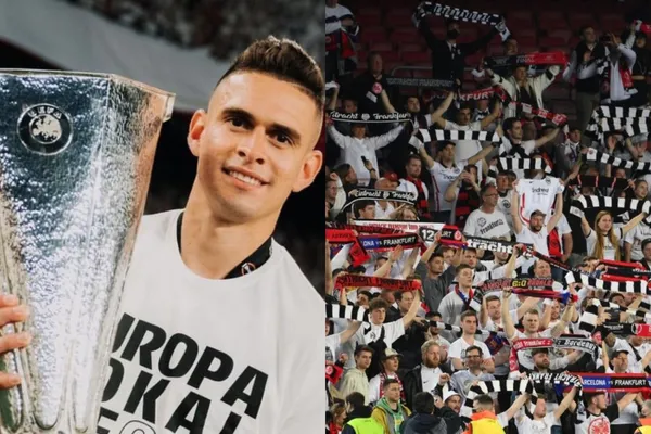 El colombiano marcó el gol que le dio el título a Frankfurt de la Europa League y salió figura en el partido final de la competencia.