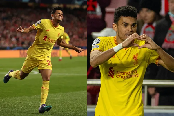 El colombiano marcó el tercer gol de Liverpool ante Benfica y se mostro muy feliz por su primera anotación en la competencia europea.