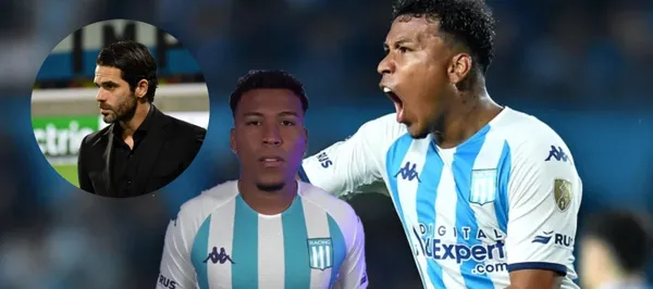 El colombiano marcó su primer gol tras su regreso a Racing en la liga argentina
