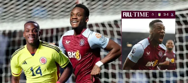 El colombiano marcó un golazo que sorprendió a todos los hinchas de Aston Villa
