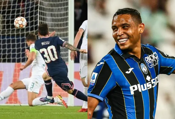 El colombiano marcó un golazo con su club al mero estilo de los remates del argentino Lionel Messi.