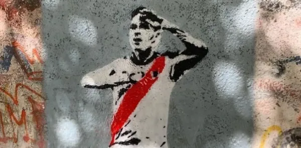 El colombiano muy querido por la hinchada y por todo el mundo River, volvió a marcar e hizo una nueva celebración.