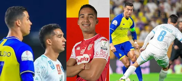 El colombiano opacó a Cristiano Ronaldo en el partido entre Al Batín y Al Nassr