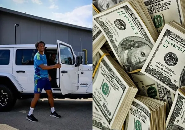 El colombiano presumió en las redes sociales una lujosa camioneta en lo que fue el comienzo de sus entrenamientos en Italia.