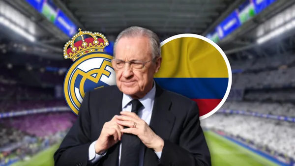 El colombiano que una leyenda del Real Madrid podría proponerle a Florentino Pérez Foto: Escudoteca, Pexels y Real Madrid