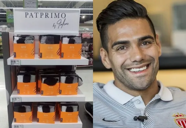 El colombiano Radamel Falcao es imagen ahora de la marca PATPRIMO y tiene a la venta un pack de tres calzoncillos.