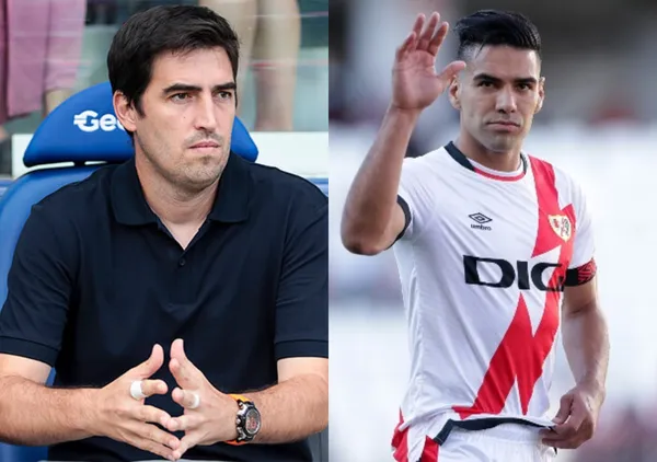 El colombiano Radamel Falcao estuvo presente en la última derrota del Rayo Vallecano y generó dudas en su juego.