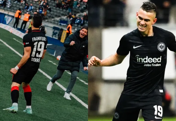 El colombiano Rafael Santos Borré anotó con su club el Eintracht Frankfurt y le mandó un mensaje a su club y a la Selección Colombia.