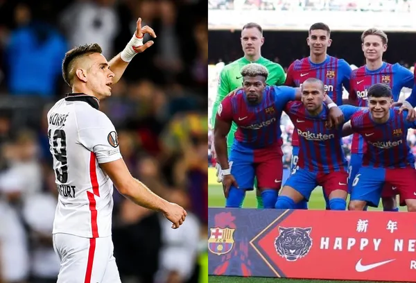 El colombiano Rafael Santos Borré anuló a un jugador del FC Barcelona que es uno de los más costosos de la plantilla blaugrana.