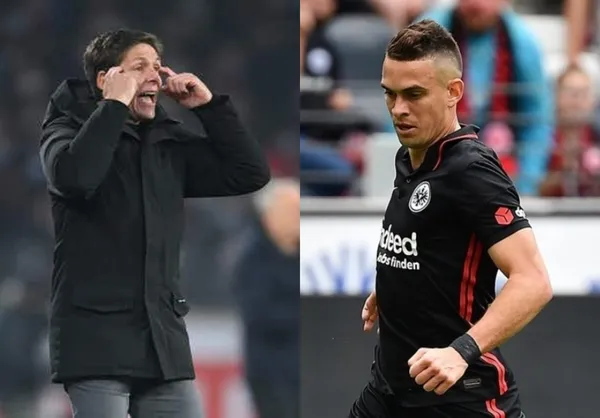 El colombiano Rafael Santos Borré no termina de convencer en Alemania.