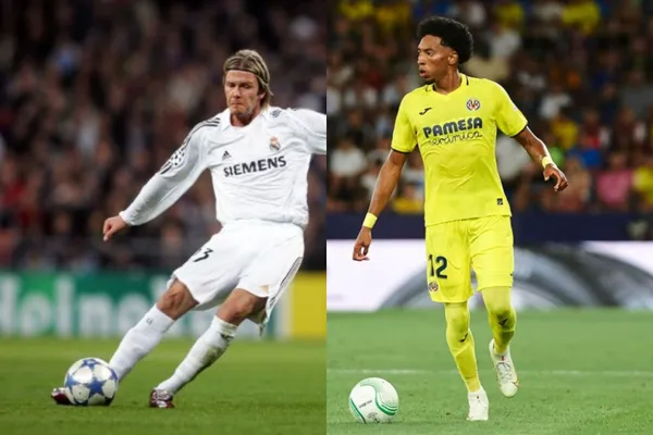 El colombiano se destacó en partido amistoso internacional con una jugada a lo David Beckham.