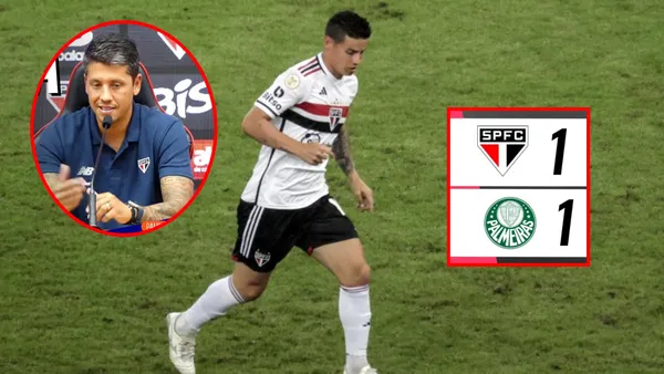 El colombiano sumó su segundo partido con Sao Paulo esta temporada (Foto tomada de Futbolred y Youtube)