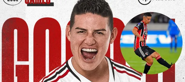 El colombiano tuvo un destacado partido con Sao Paulo ante Fortaleza por liga brasileña