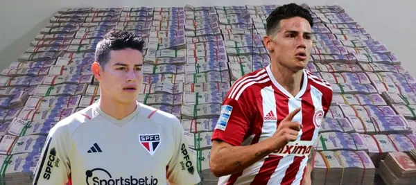 El colombiano tuvo una significante disminución salario al pasar de Olympiacos a Sao Paulo de Brasil