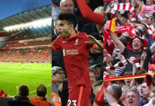 El colombiano vivió otro partido soñado con el Liverpool en Inglaterra.