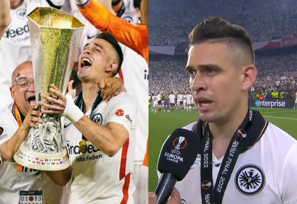 El colombiano vivió una noche de ensueño y fue el héroe del Eintracht Frankfurt en la Europa League.