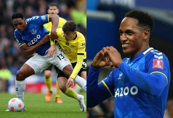 El colombiano Yerry Mina fue elogiado en Inglaterra por su actuación contra el Chelsea.