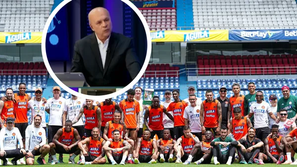 El comentario de Vélez previo al Colombia vs Perú no pasó desapercibido. Foto: Captura de Win Sports y FCF