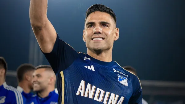El corazón azul a flor de piel: Falcao demostró su amor por Millonarios.. Foto: Instagram