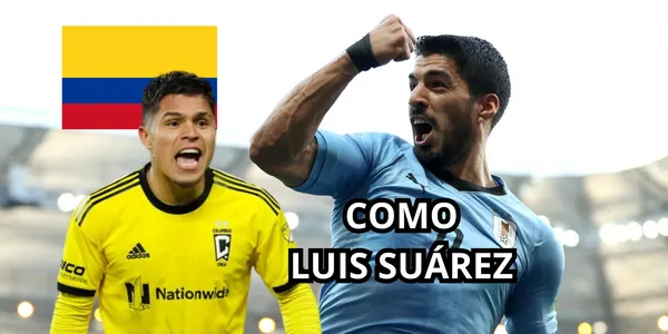 El Cucho en modo Luis Suárez en USA. Foto tomada de Suárez tomada de GQ México y Cucho de MLS en Español.