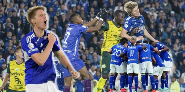 El defensor central mostró su postura luego anotar el gol del agónico triunfo