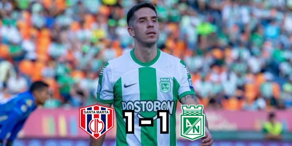 El defensor Felipe Aguirre, empató el encuentro contra el Unión Magdalena.