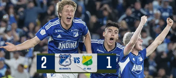 El defensor fue la gran figura tras marcar el gol de la victoria ante Atlético Huila