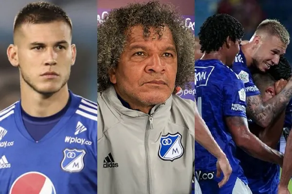 El defensor Juan Pablo Vargas es uno de los cracks de Millonarios y tanto el equipo como el entrenador tuvieron un gesto con el jugador