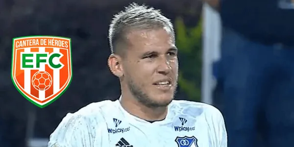 El defensor, Juan Pablo Vargas, fue criticado por este gesto en el partido contra el Envigado.