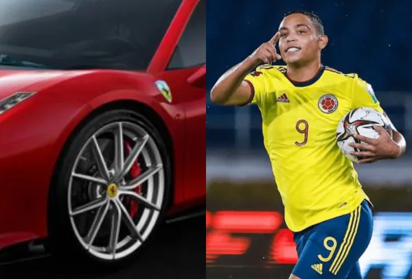 El delantero colombiano está relajado en Italia de vacaciones y no perdió la oportunidad para mostrarse con su lujoso auto mientras pasea, ya que no fue tomado en cuenta en la Selección Colombia.