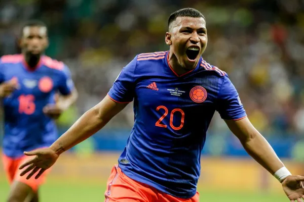 El delantero colombiano le marcó un gol a Argentina en la Copa América que se disputó en Brasil en 2019.