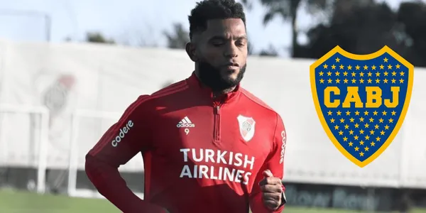 El delantero colombiano, Miguel Ángel Borja, recibió una mala noticia en la previa al clásico contra Boca.