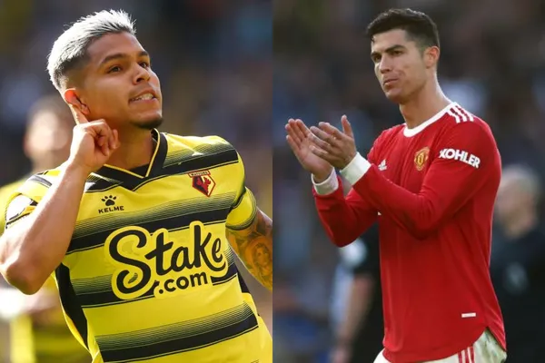 El delantero colombiano milita en Watford de Inglaterra y tuvo una acción al estilo Cristiano Ronaldo.