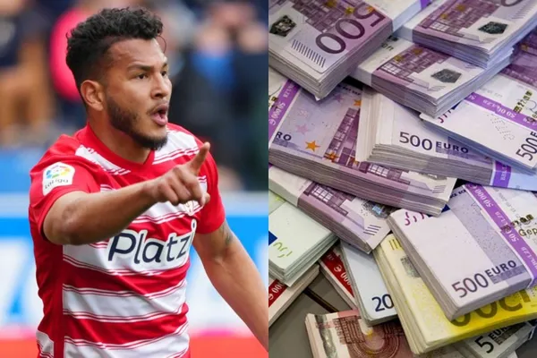 El delantero colombiano podría buscar un nuevo club ante le descenso de Granada en España.