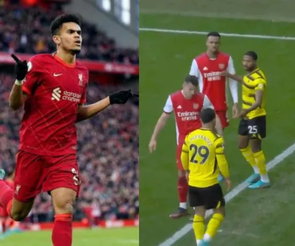 El delantero colombiano salió triste por el resultado, pero además fue humillado por un jugador rival.