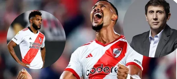 El delantero colombiano se fue en blanco en el partido de River Plate ante Gimnasia y Esgrima La Plata