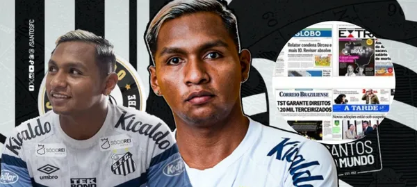 El delantero colombiano sorprendió con su nuevo destino con Santos de Brasil