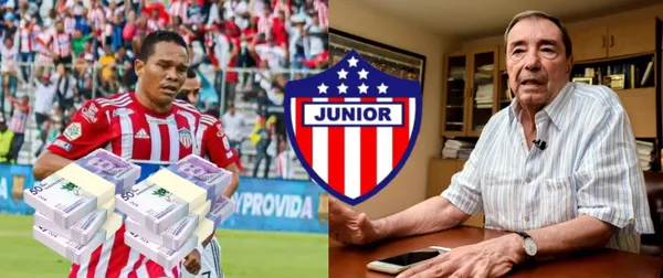 El delantero colombiano no tuvo un buen semestre con el Junior de Barranquilla