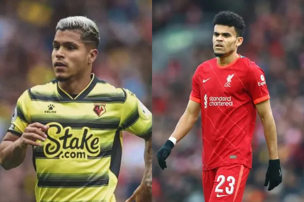 El delantero Cucho Hernández estuvo presente en el partido de Liverpool ante Watford, mientras Díaz fue suplente.