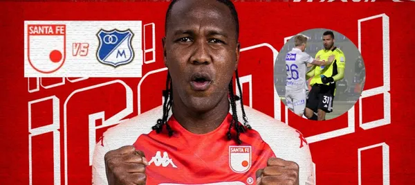 El delantero empató el partido parcial 1-1 de Santa Fe ante Millonarios